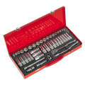Premier Metric/Imperial Socket Set 3/8"Sq Drive 45pc