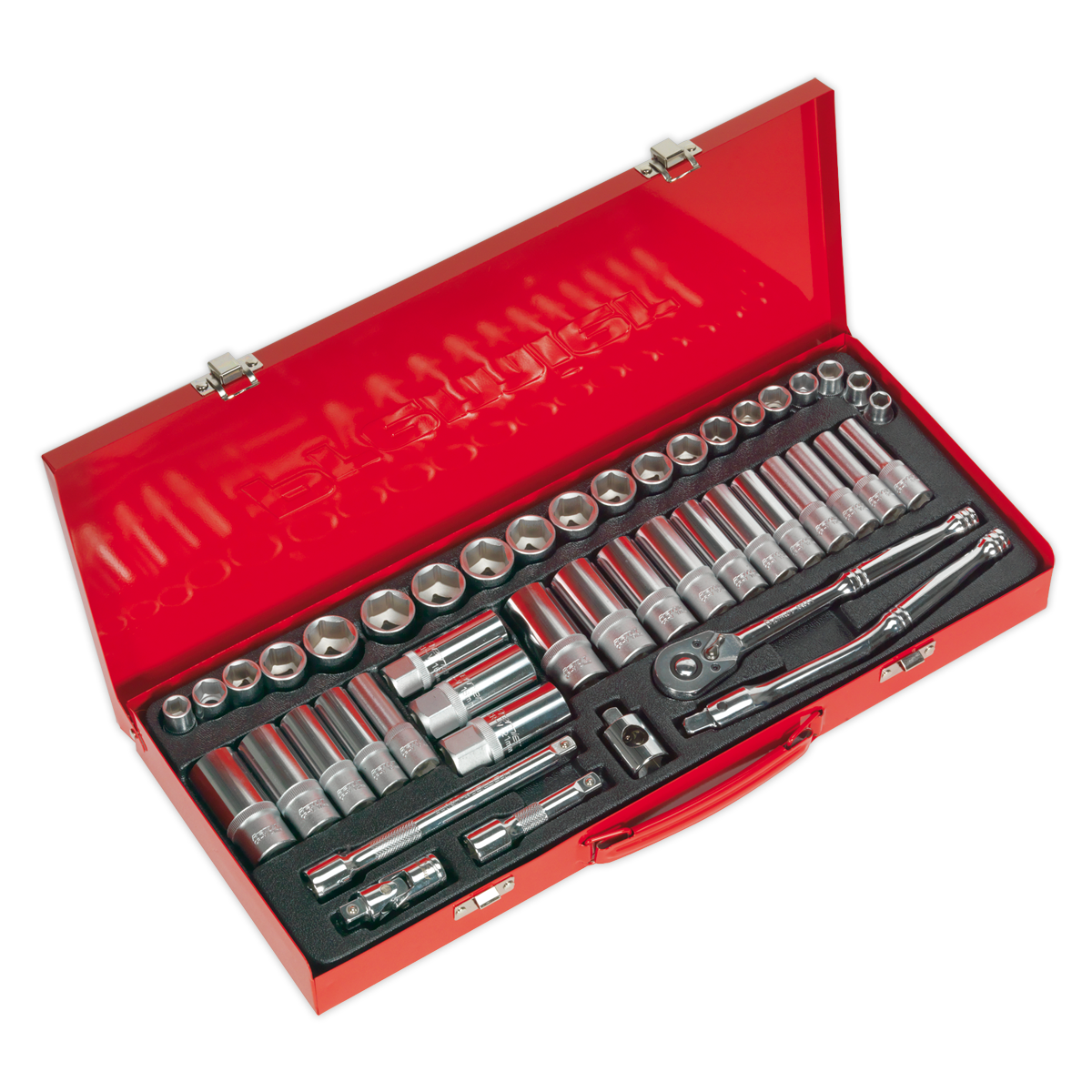 Premier Metric/Imperial Socket Set 3/8"Sq Drive 45pc