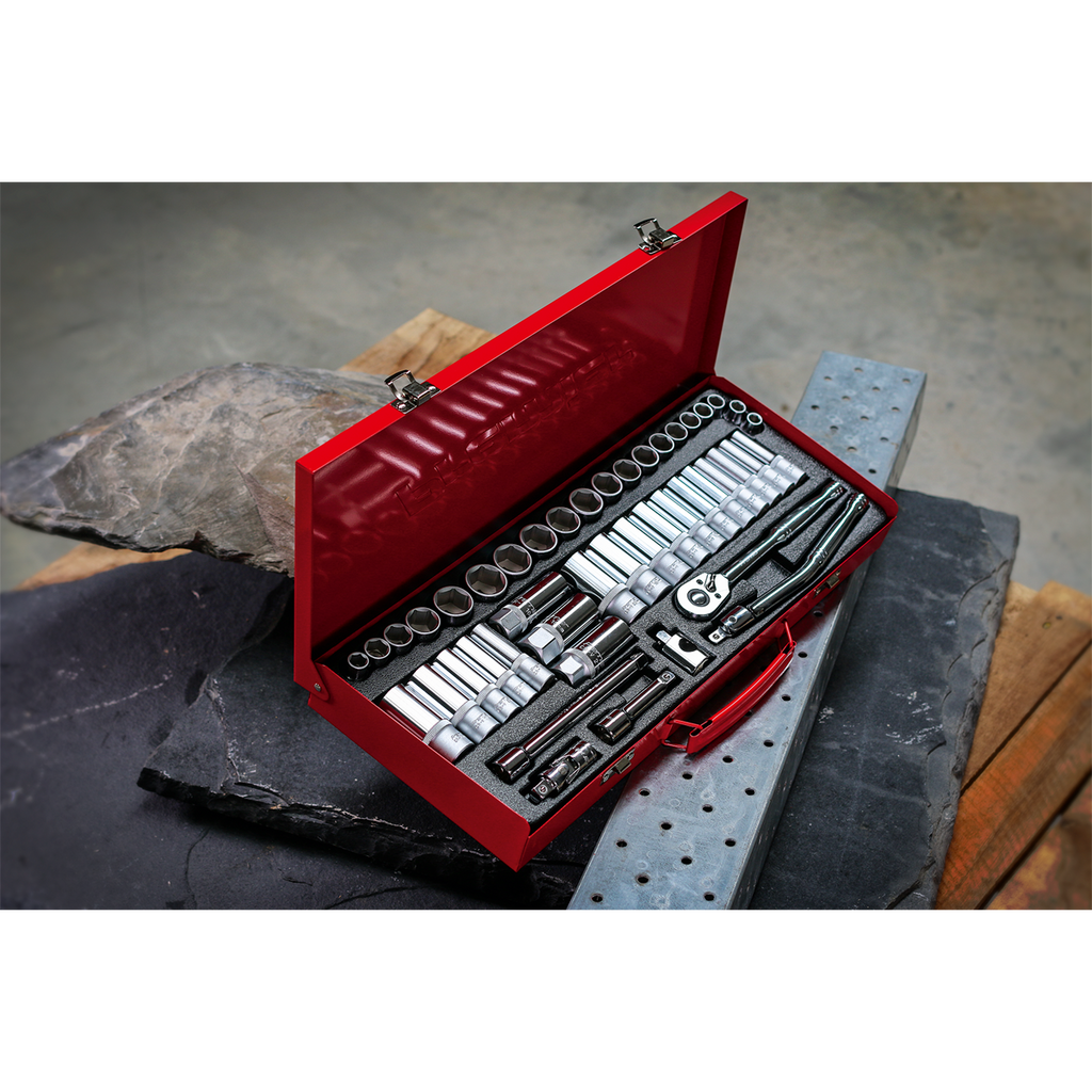 Premier Metric/Imperial Socket Set 3/8"Sq Drive 45pc