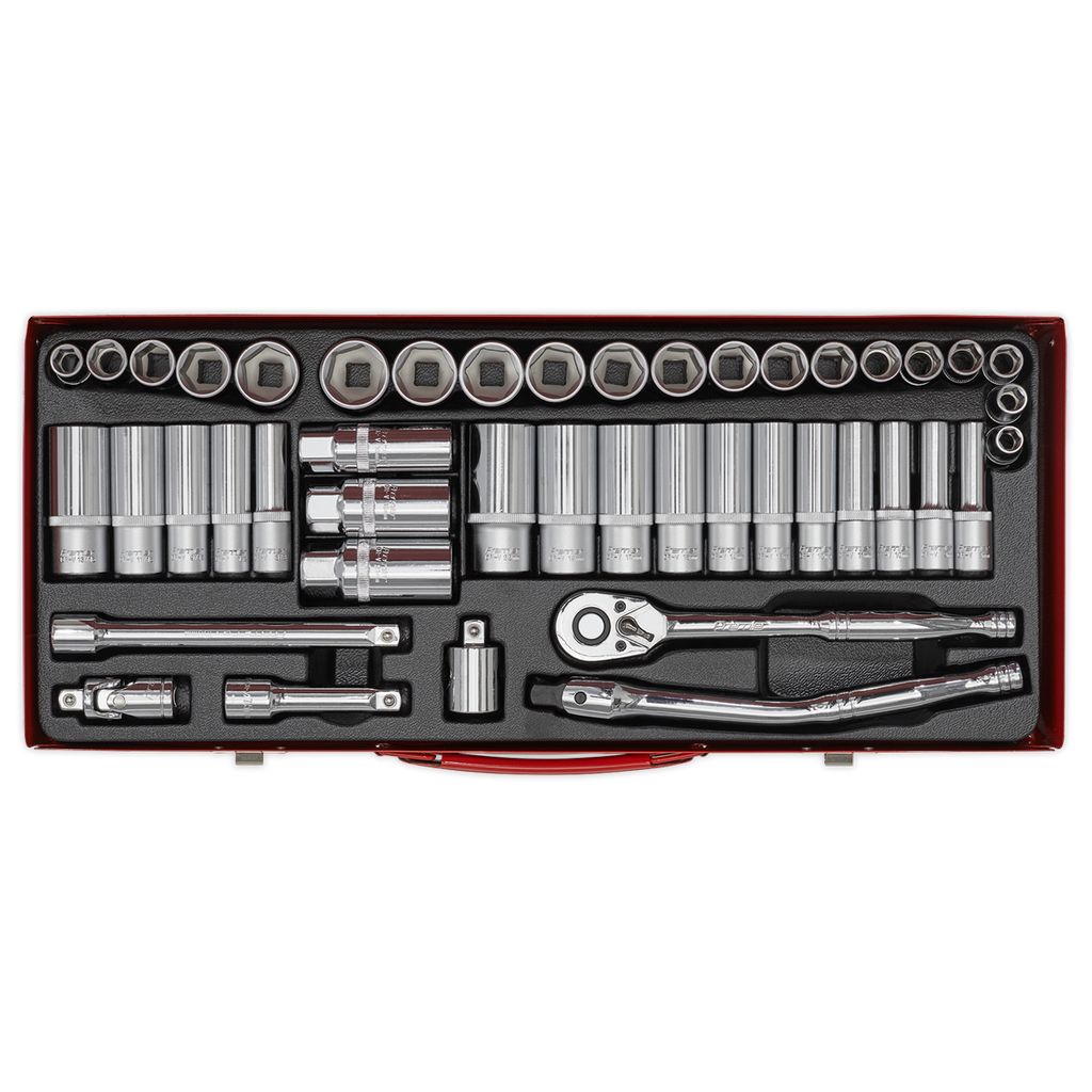 Premier Metric/Imperial Socket Set 3/8"Sq Drive 45pc