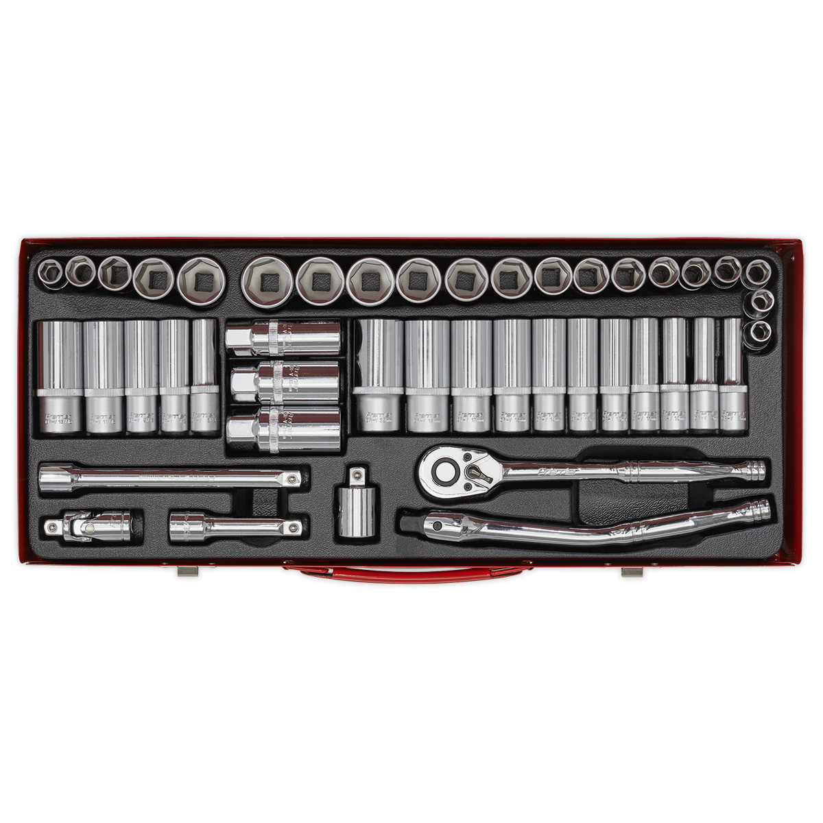 Premier Metric/Imperial Socket Set 3/8"Sq Drive 45pc