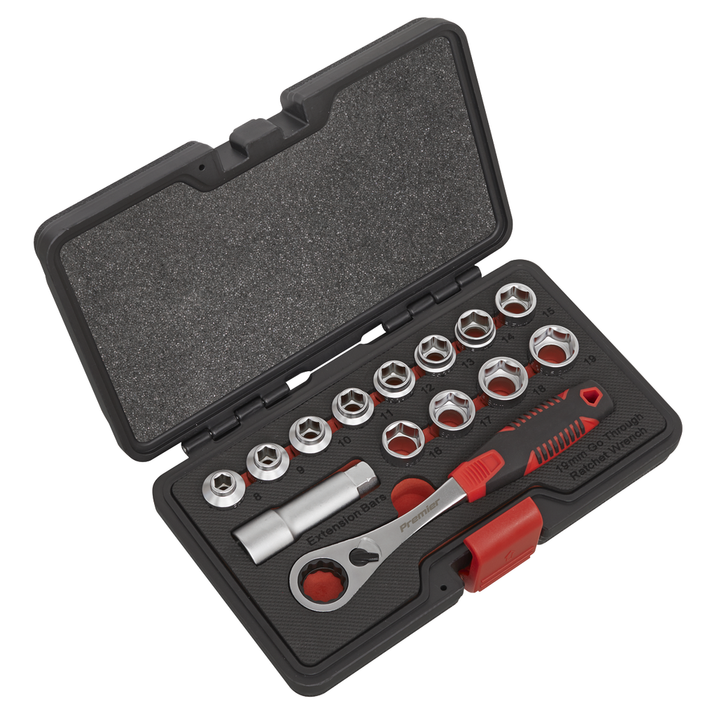 Premier Low Profile Go-Through Socket Set 14pc