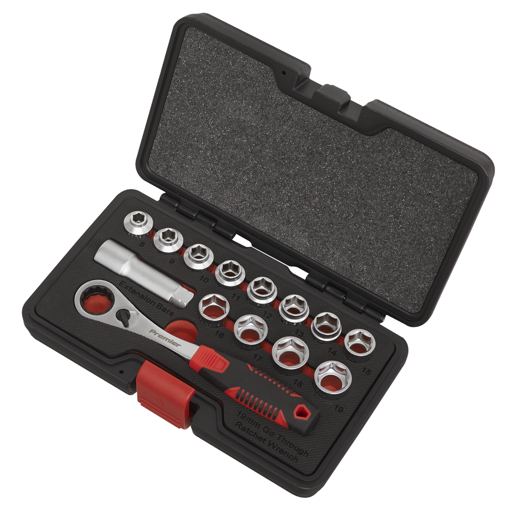Premier Low Profile Go-Through Socket Set 14pc