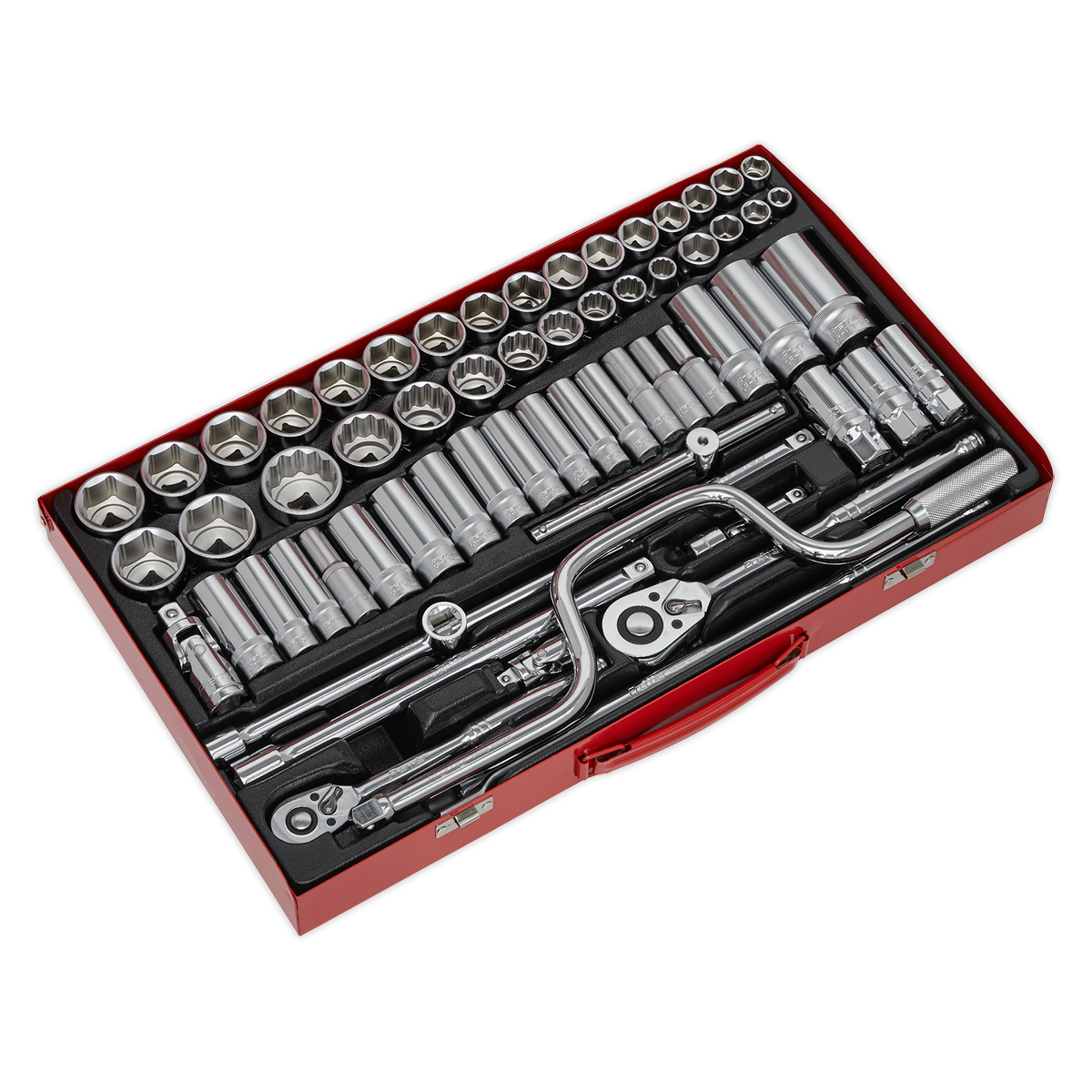 Premier Metric/Imperial/Whitworth Socket Set 3/8" & 1/2"Sq Drive 64pc