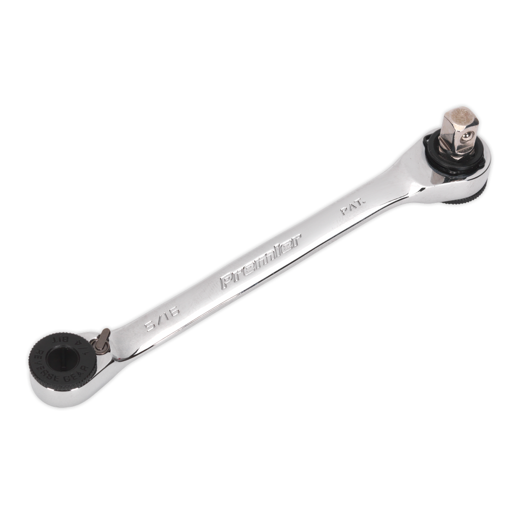 Premier Ratchet Spanner 1/4"Hex x 5/16"Hex Drive with 1/4"Sq