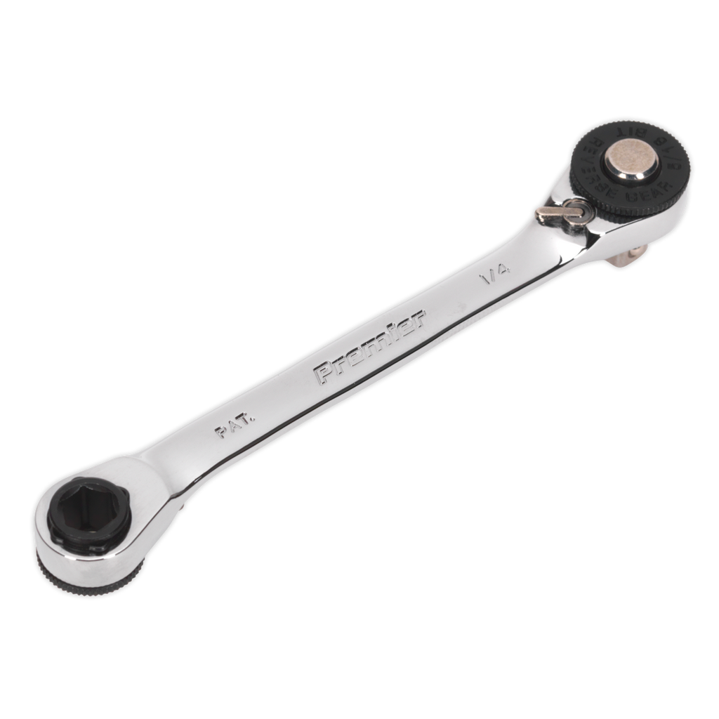 Premier Ratchet Spanner 1/4"Hex x 5/16"Hex Drive with 1/4"Sq