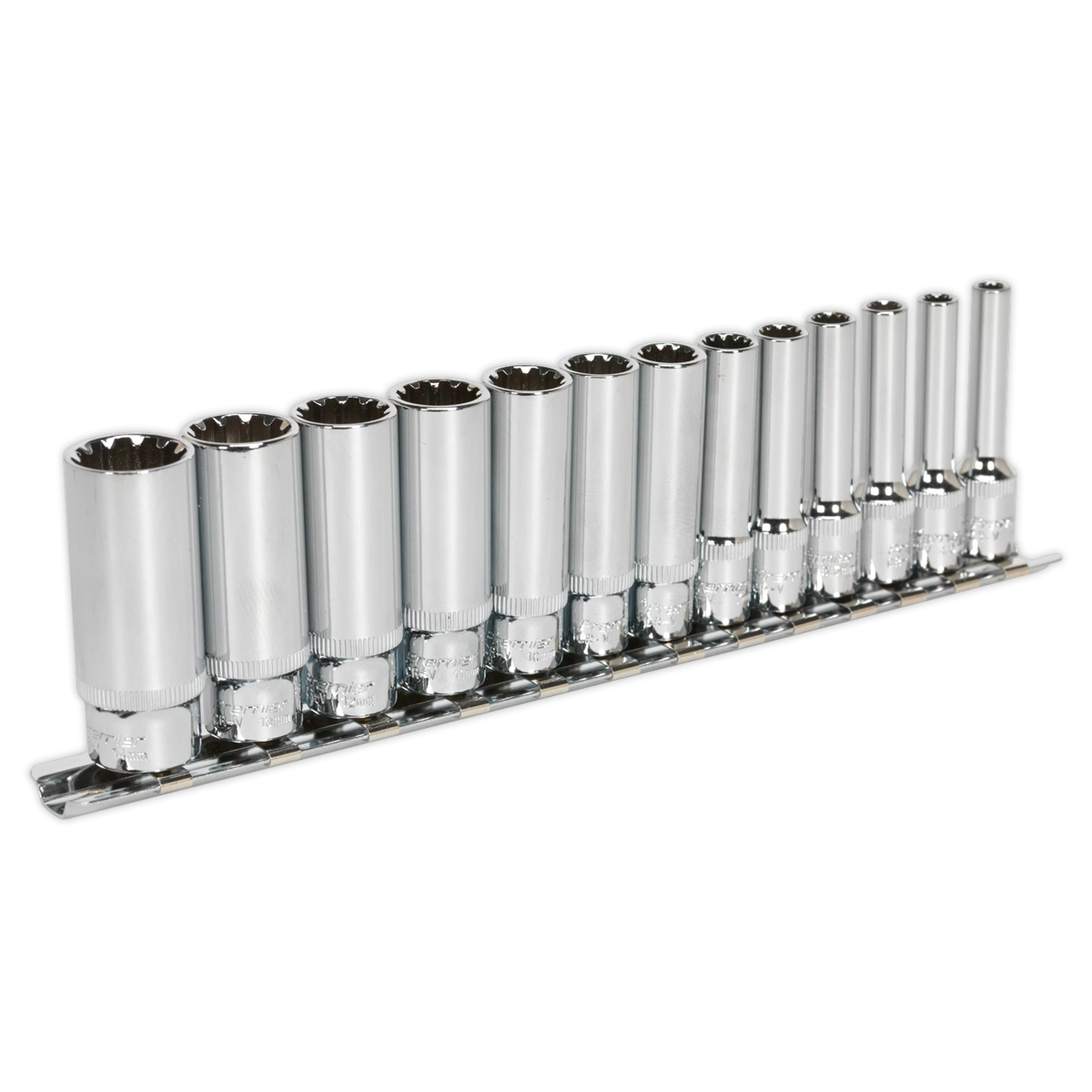 Premier Total Drive® Deep Socket Set 1/4"Sq Drive 13pc