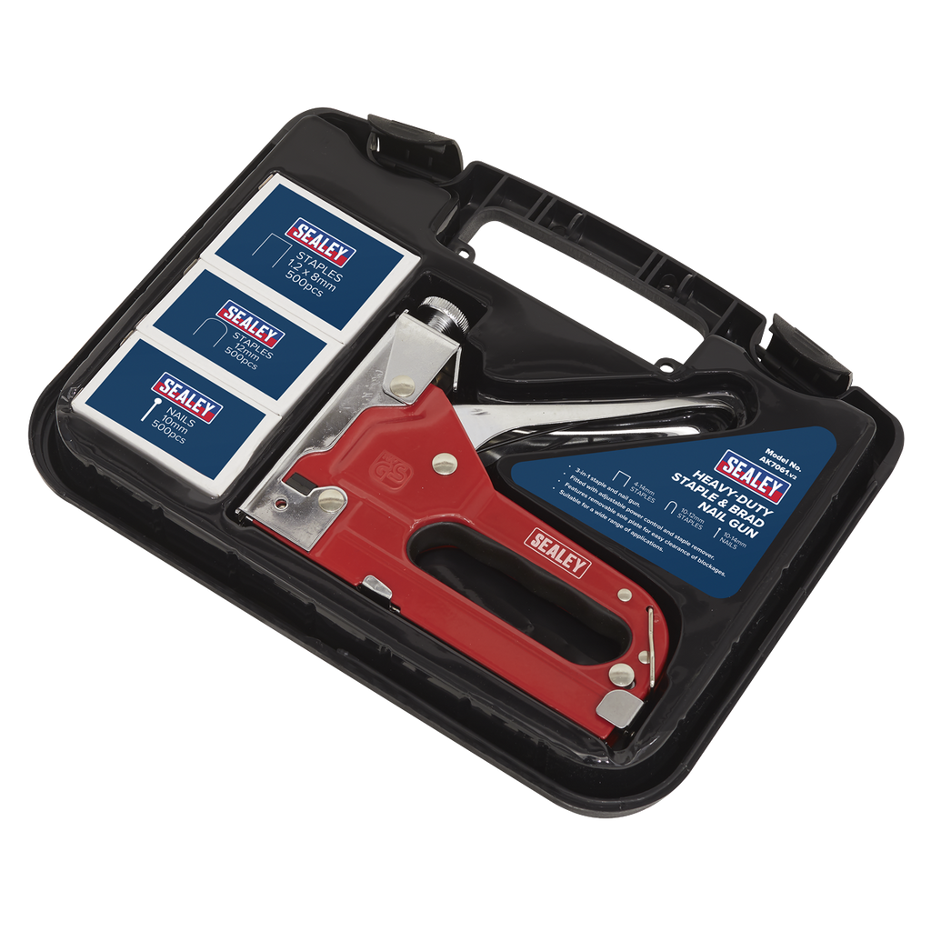 Premier Heavy-Duty Staple & Brad Nail Gun