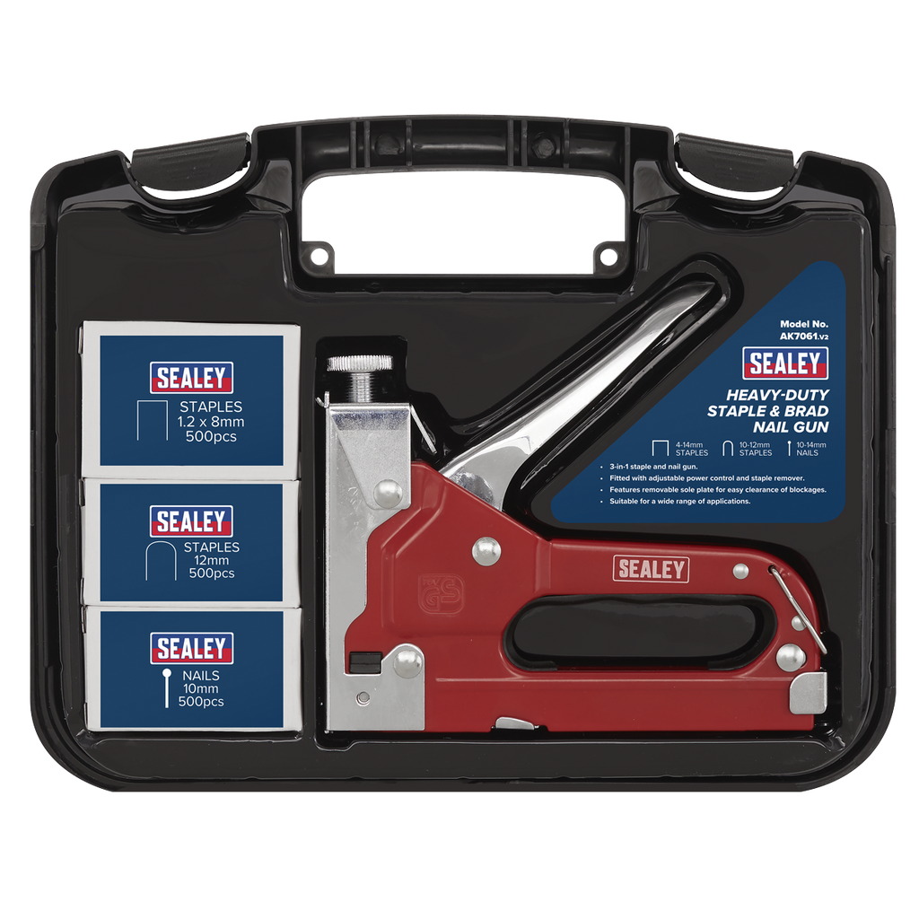 Premier Heavy-Duty Staple & Brad Nail Gun