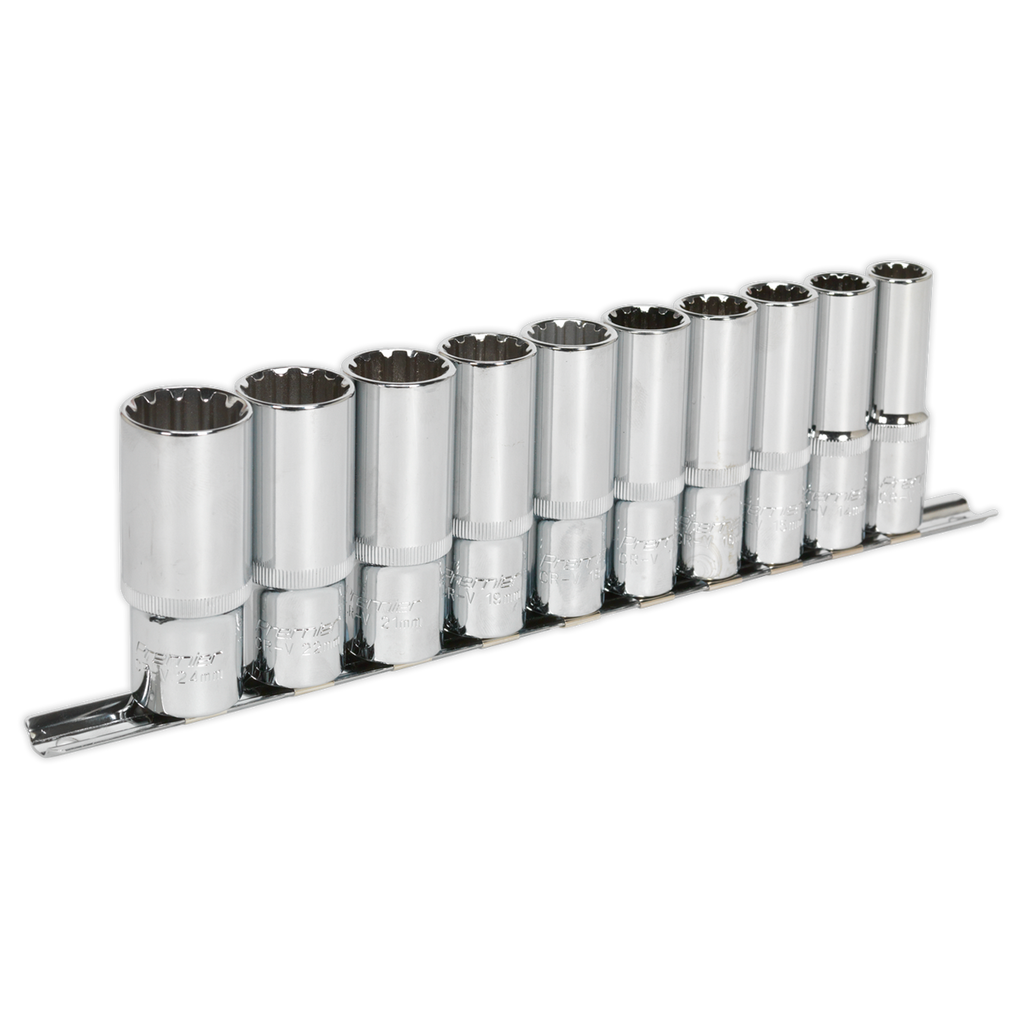 Premier Total Drive® Deep Socket Set 1/2"Sq Drive 10pc