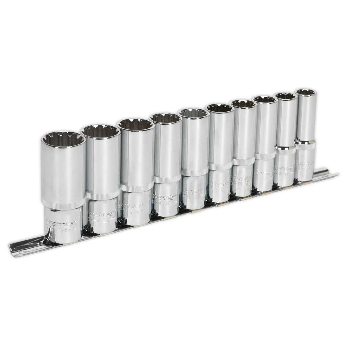 Premier Total Drive® Deep Socket Set 1/2"Sq Drive 10pc