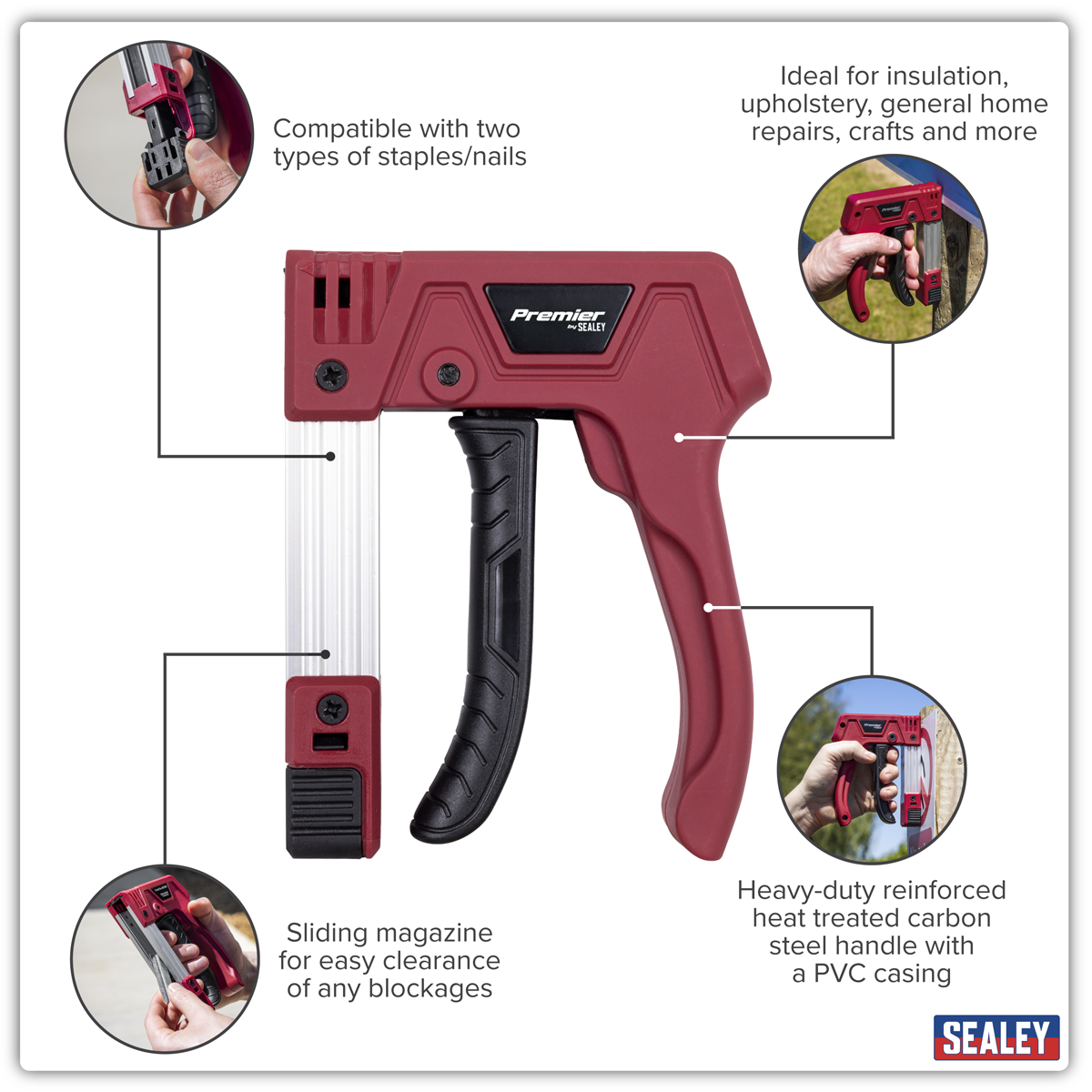 Heavy-Duty Staple & Brad Nail Gun