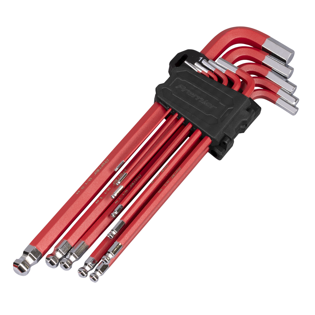 Premier Extra-Long Ball-End Hex Key Set 11pc
