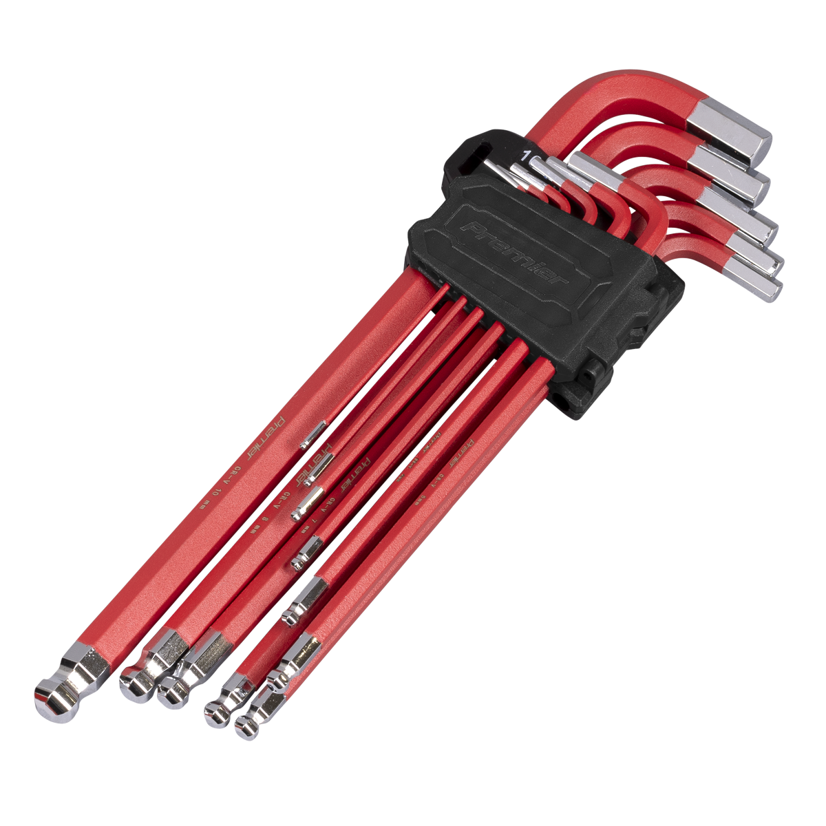 Premier Extra-Long Ball-End Hex Key Set 11pc