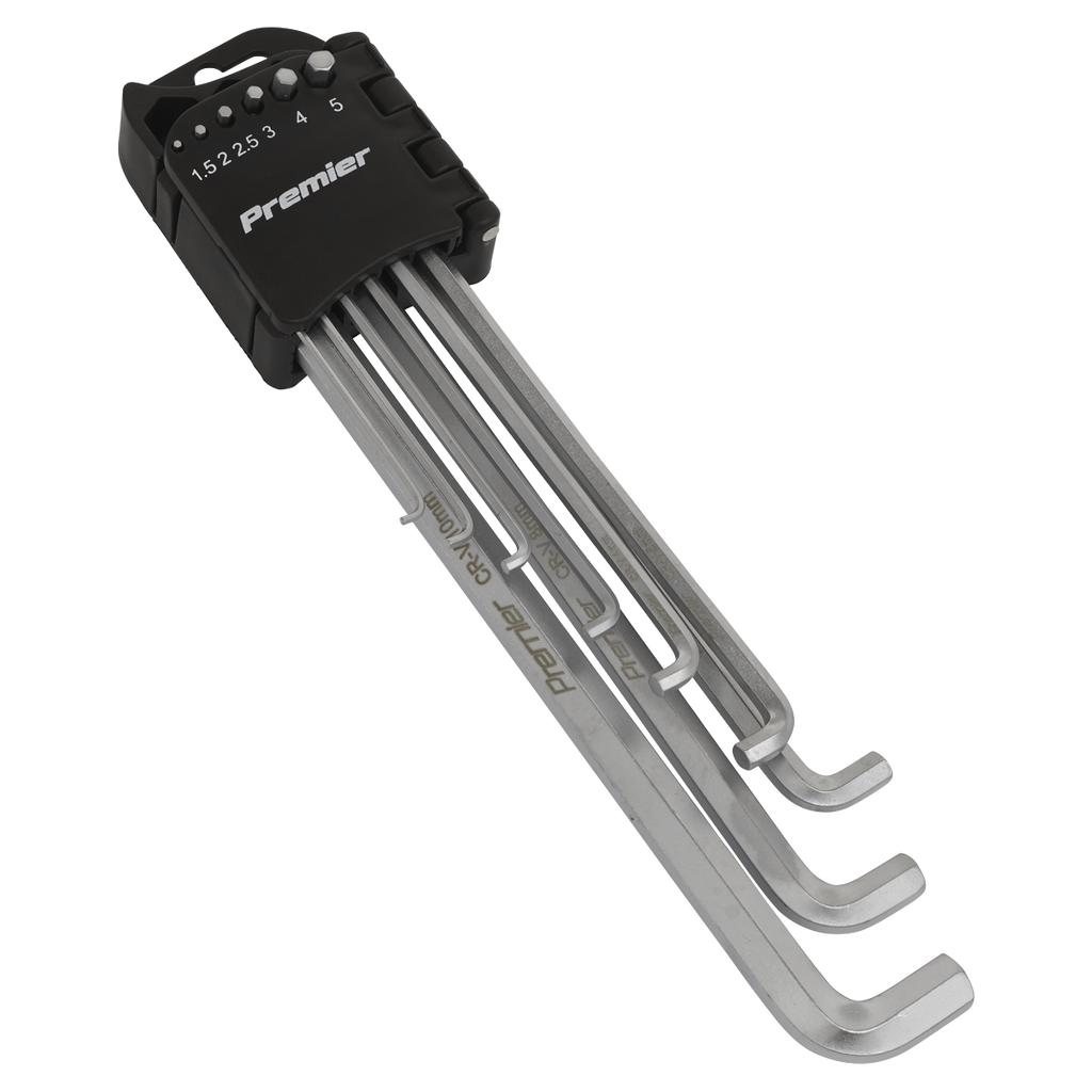 Premier Extra-Long Stubby Element Hex Key Set 9pc