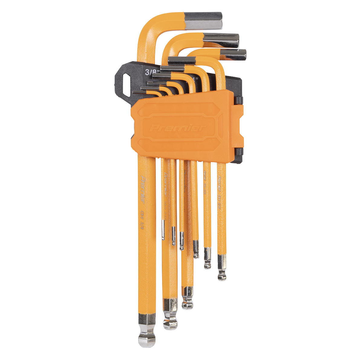 Premier Imperial Long Ball-End Hex Key Set 9pc