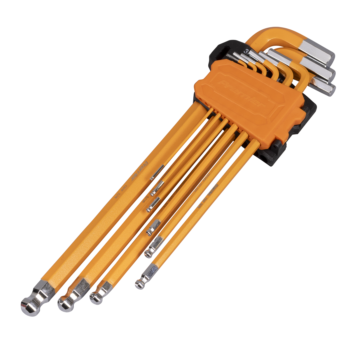 Premier Imperial Extra-Long Ball-End Hex Key Set 9pc