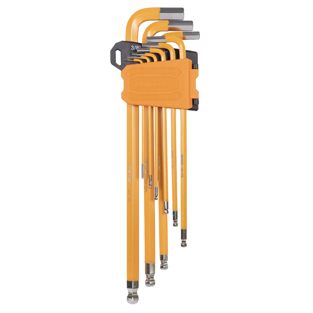 Premier Imperial Extra-Long Ball-End Hex Key Set 9pc