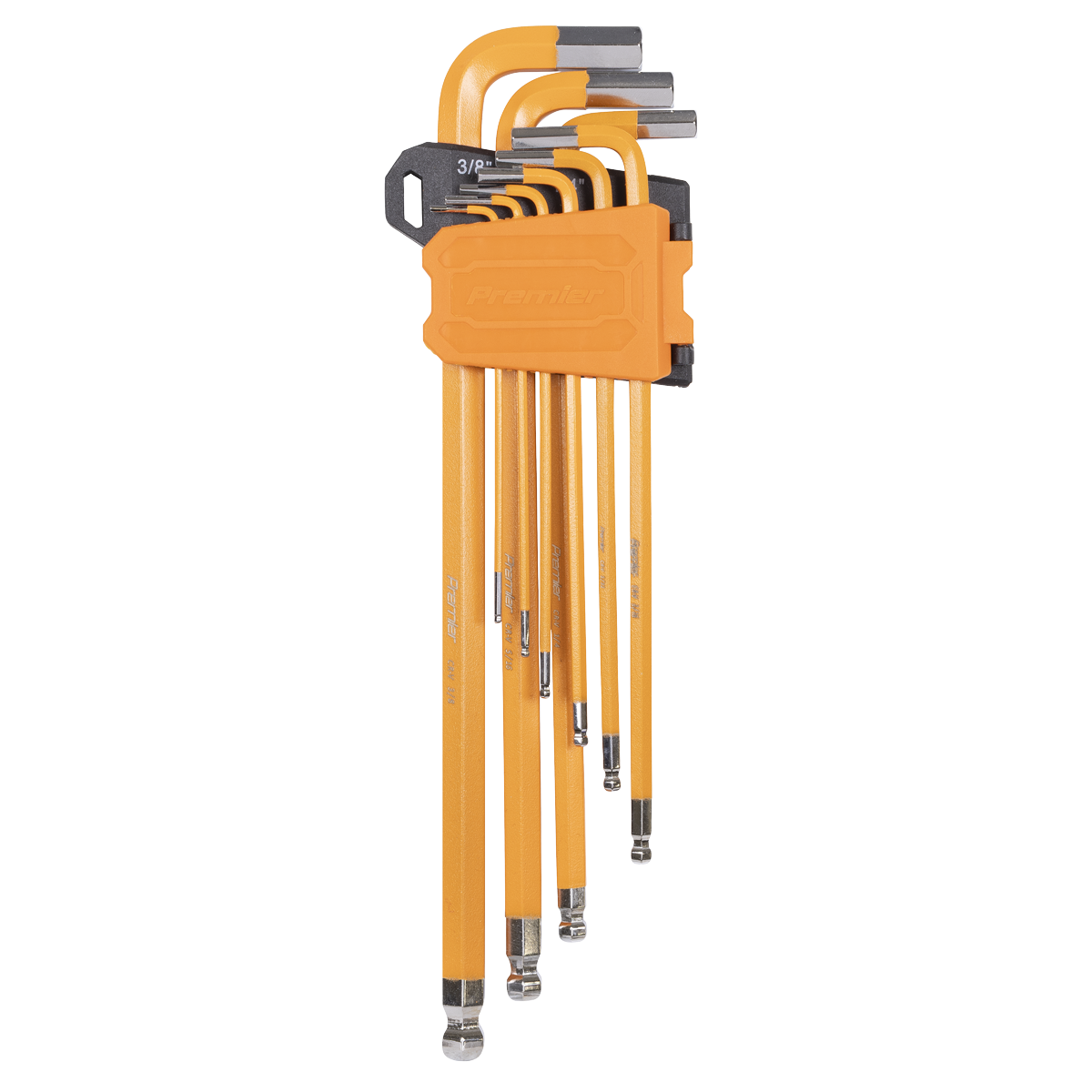 Premier Imperial Extra-Long Ball-End Hex Key Set 9pc