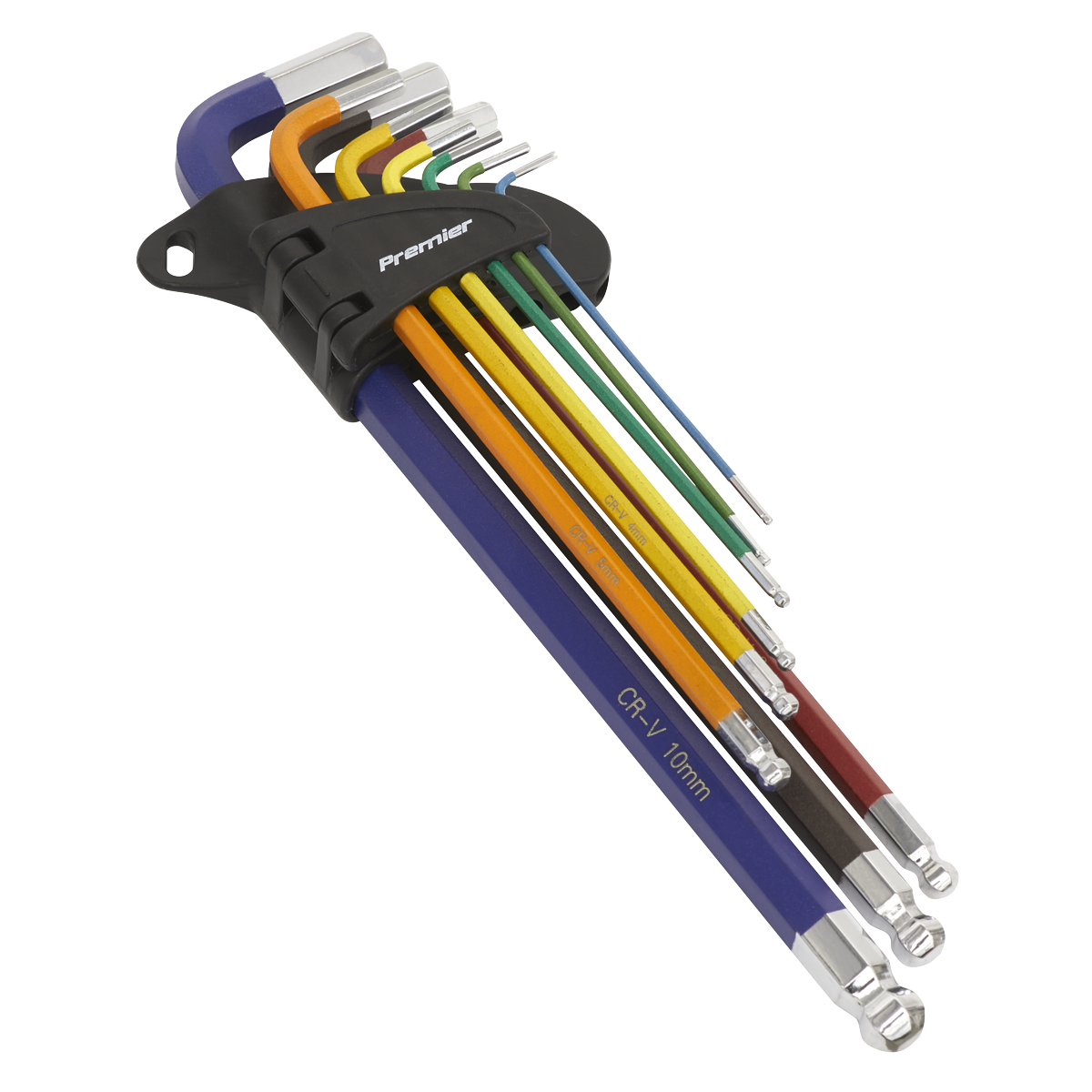 Premier Extra-Long Ball-End Hex Key Set 9pc
