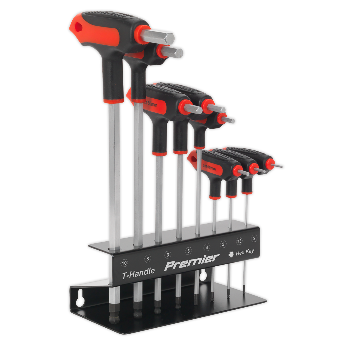 Premier T-Handle Ball-End Hex Key Set 8pc