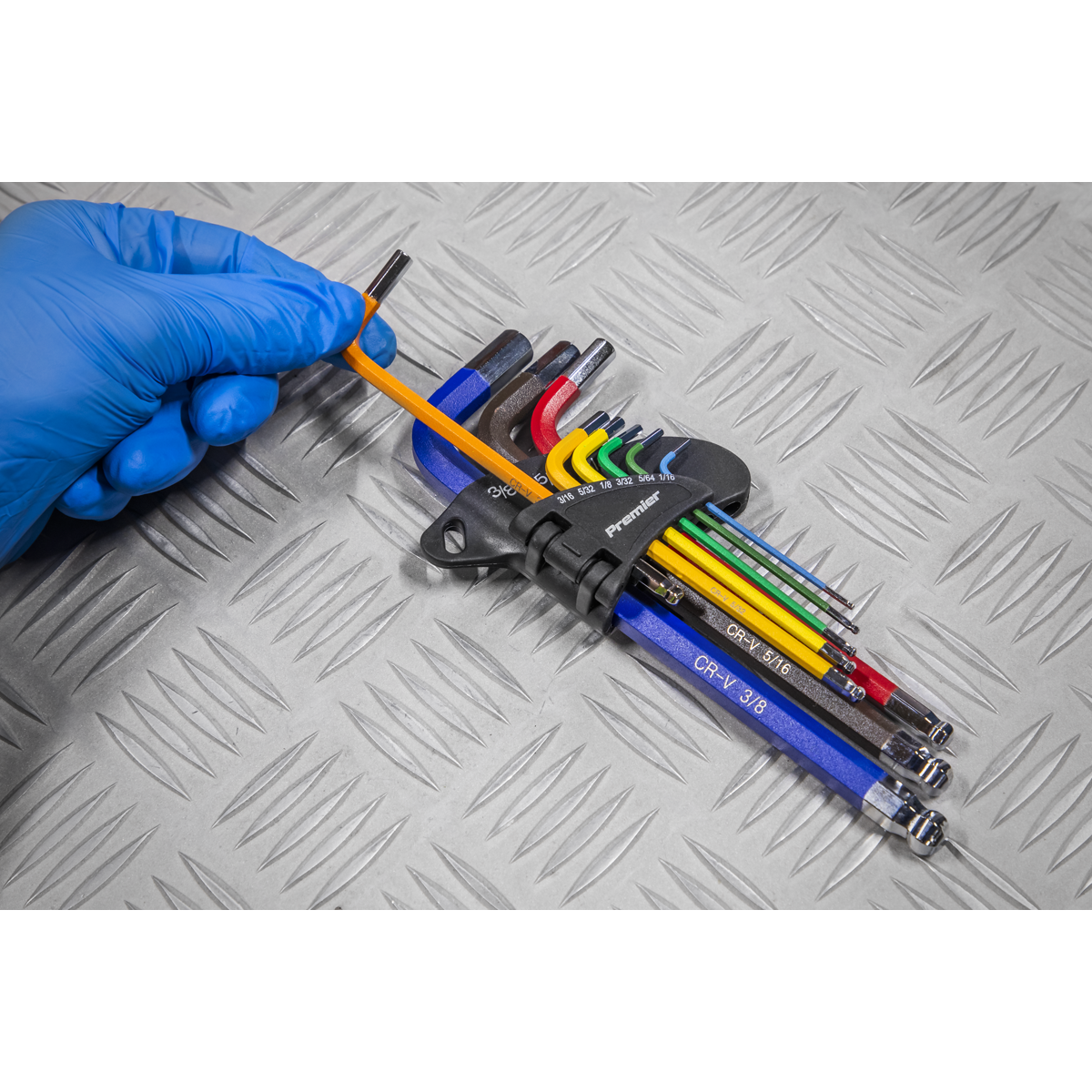 Premier Imperial Long Ball-End Hex Key Set 9pc