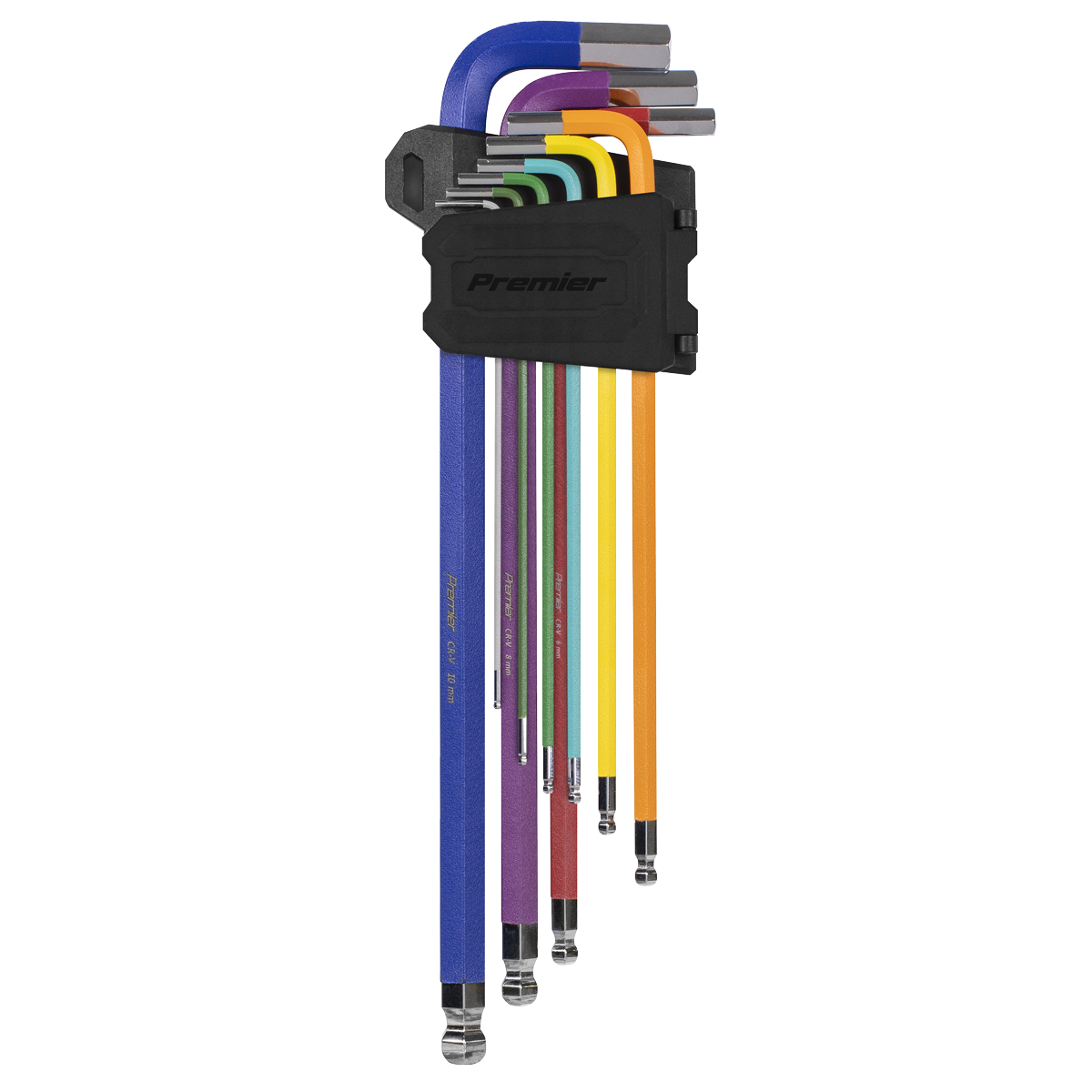 Extra-Long Ball-End Hex Key Set - Imperial 9pc