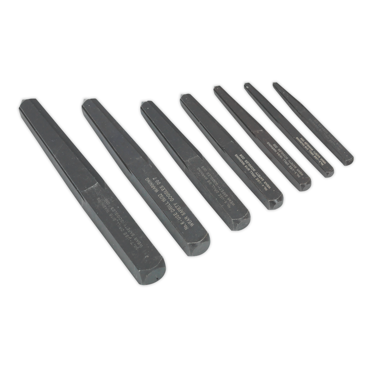 Square Type Screw Extractor Set 7pc