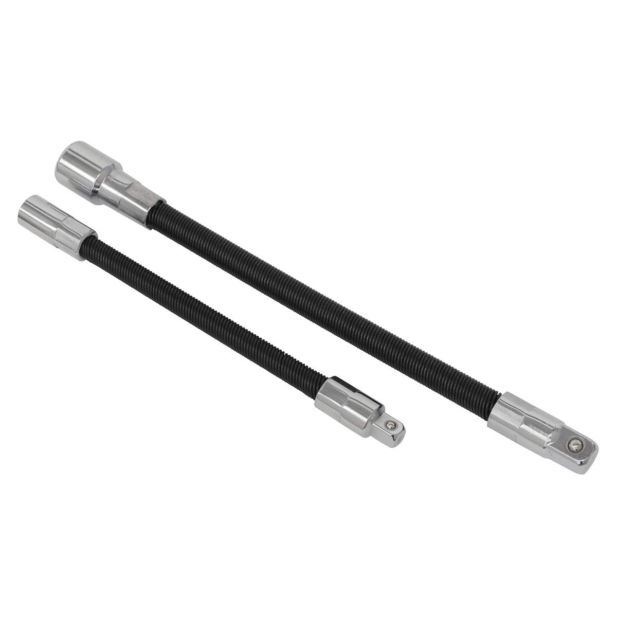 Premier Flexible Extension Adaptor Set 1/4"Sq x 150mm & 3/8"Sq x 200mm 2pc