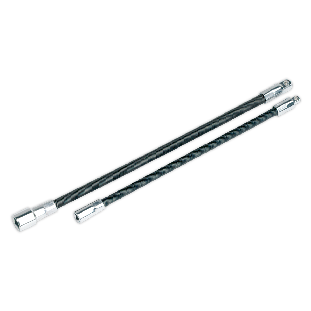 Premier Flexible Extension Adaptor Set 1/4"Sq x 254mm & 3/8"Sq x 305mm 2pc