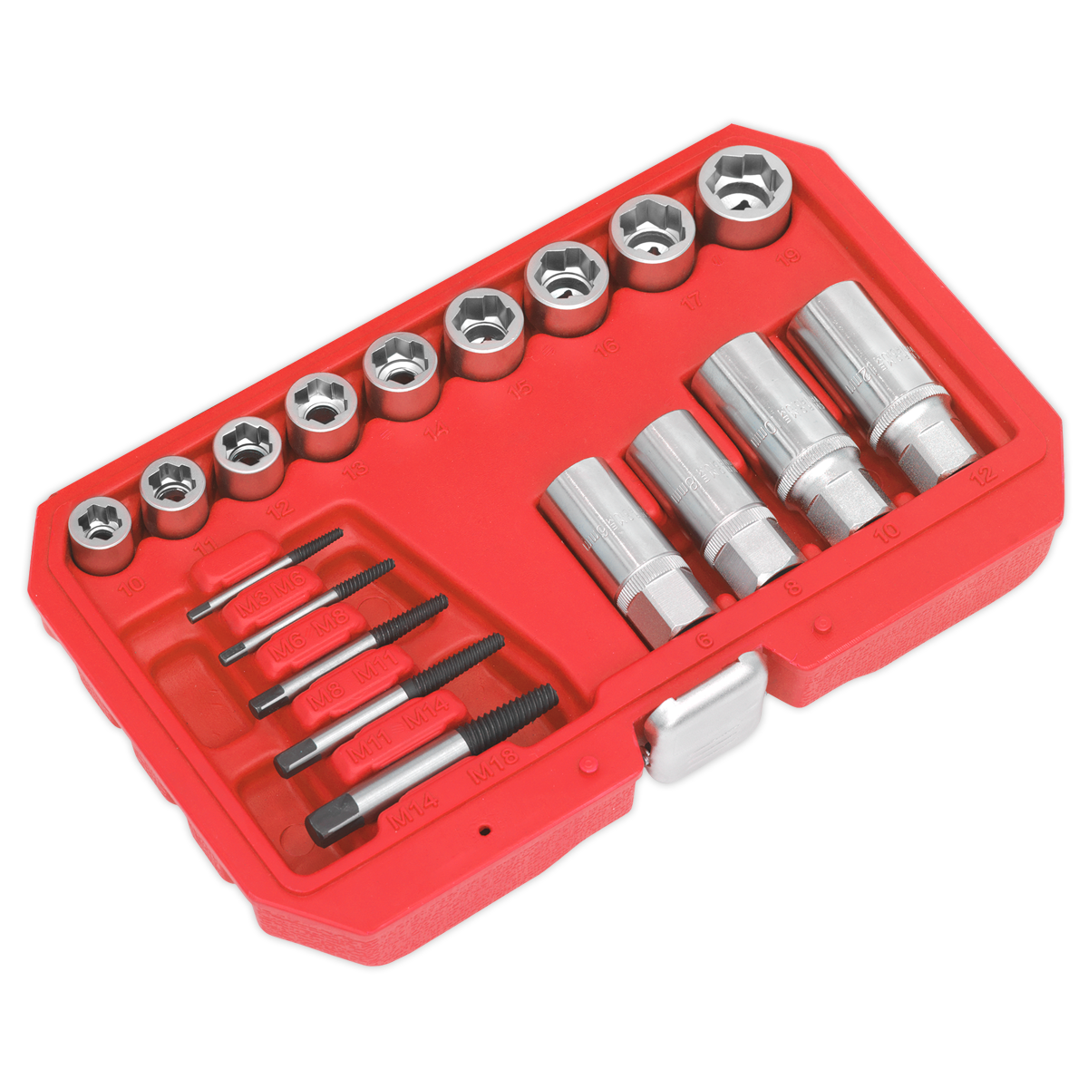 Premier Bolt, Stud & Screw Extractor Set 18pc