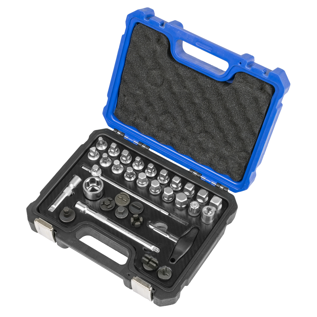 Master Oil Drain Plug Removal Kit 33pc