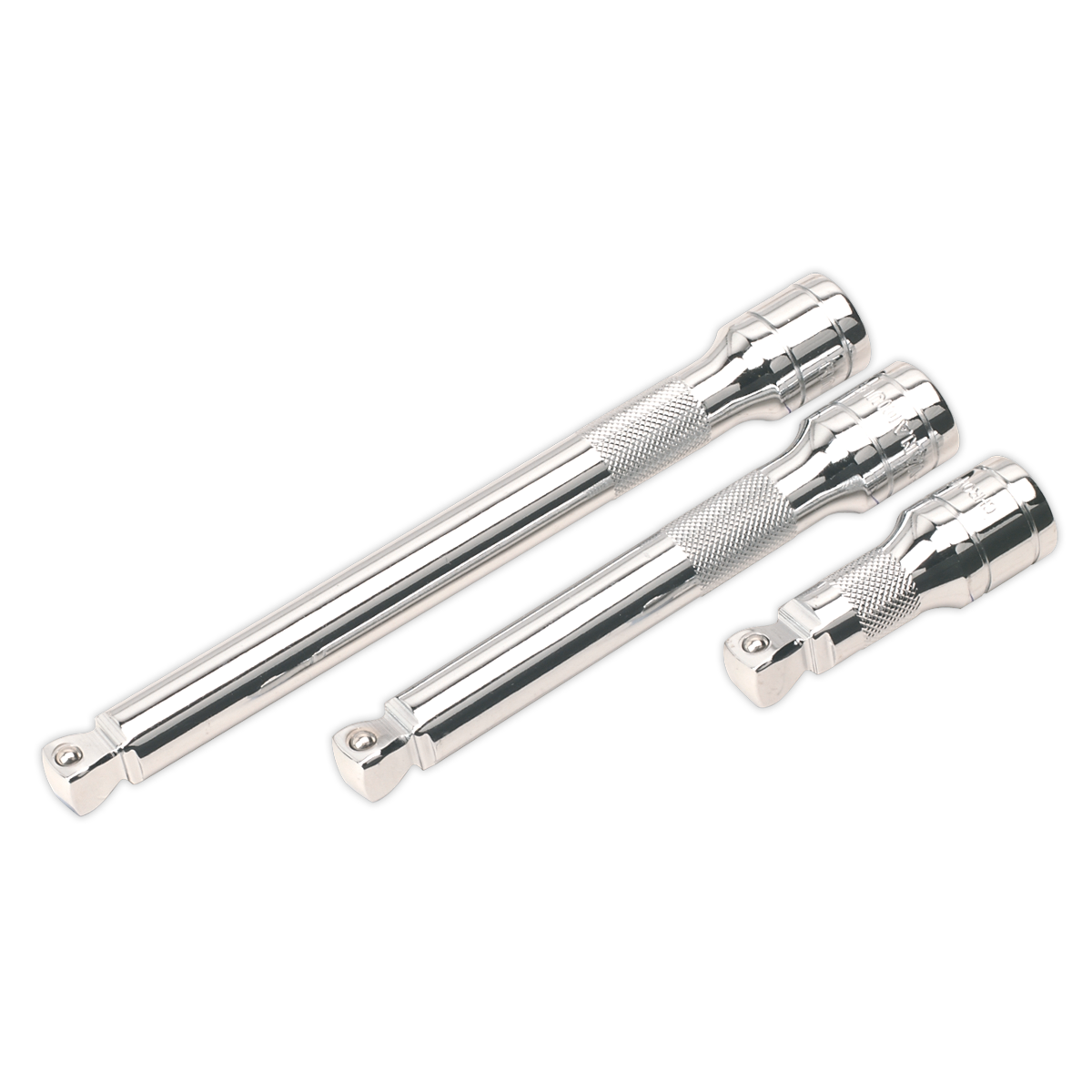 Premier Wobble/Rigid Extension Bar Set 1/2"Sq Drive 3pc