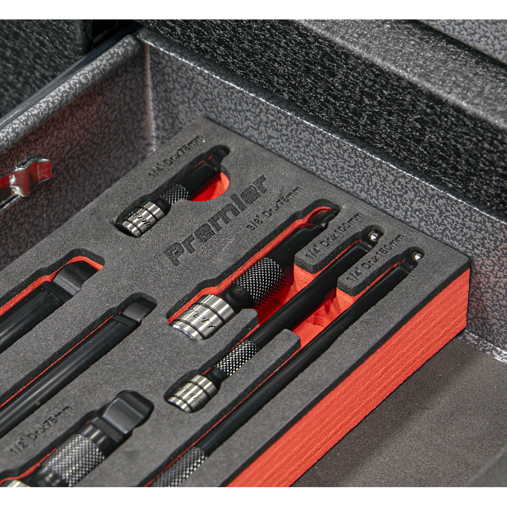 Premier Black Wobble/Rigid Extension Bar Set 1/4", 3/8" & 1/
