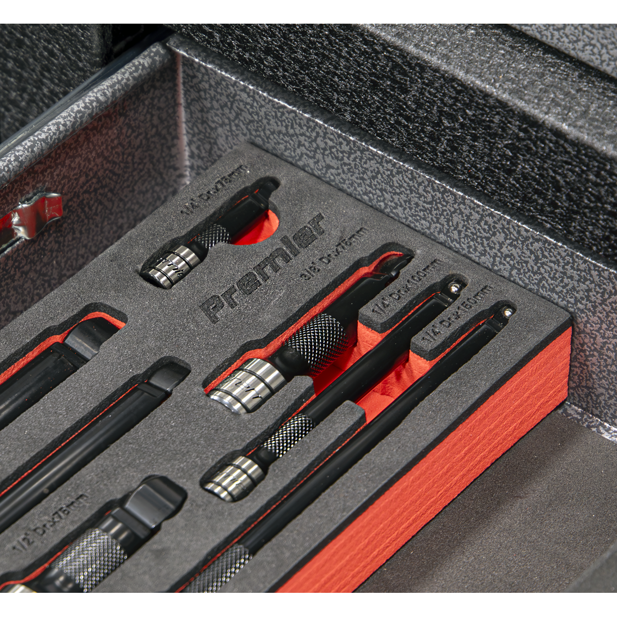 Premier Black Wobble/Rigid Extension Bar Set 1/4", 3/8" & 1/