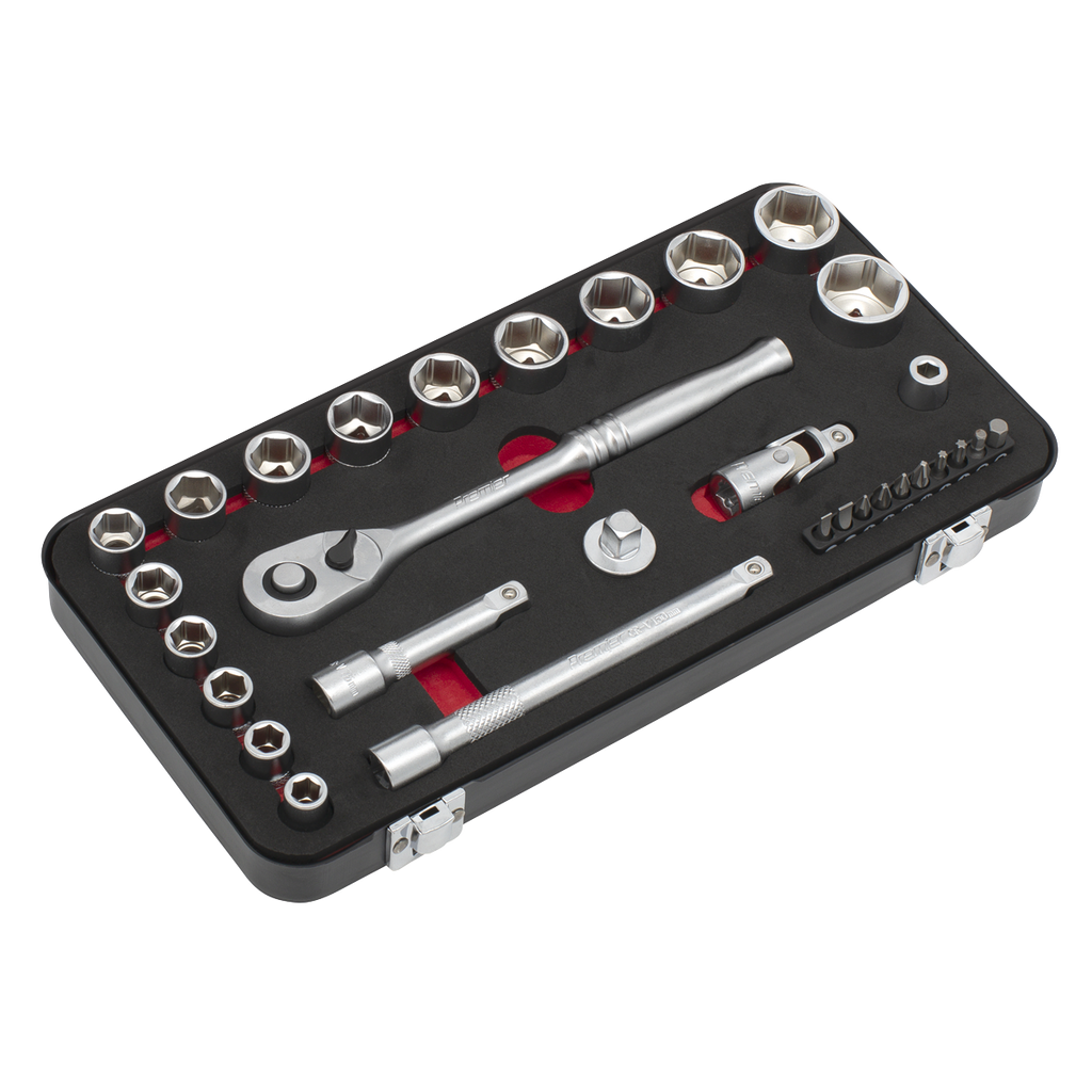 Premier Platinum Socket Set 3/8"Sq Drive 31pc