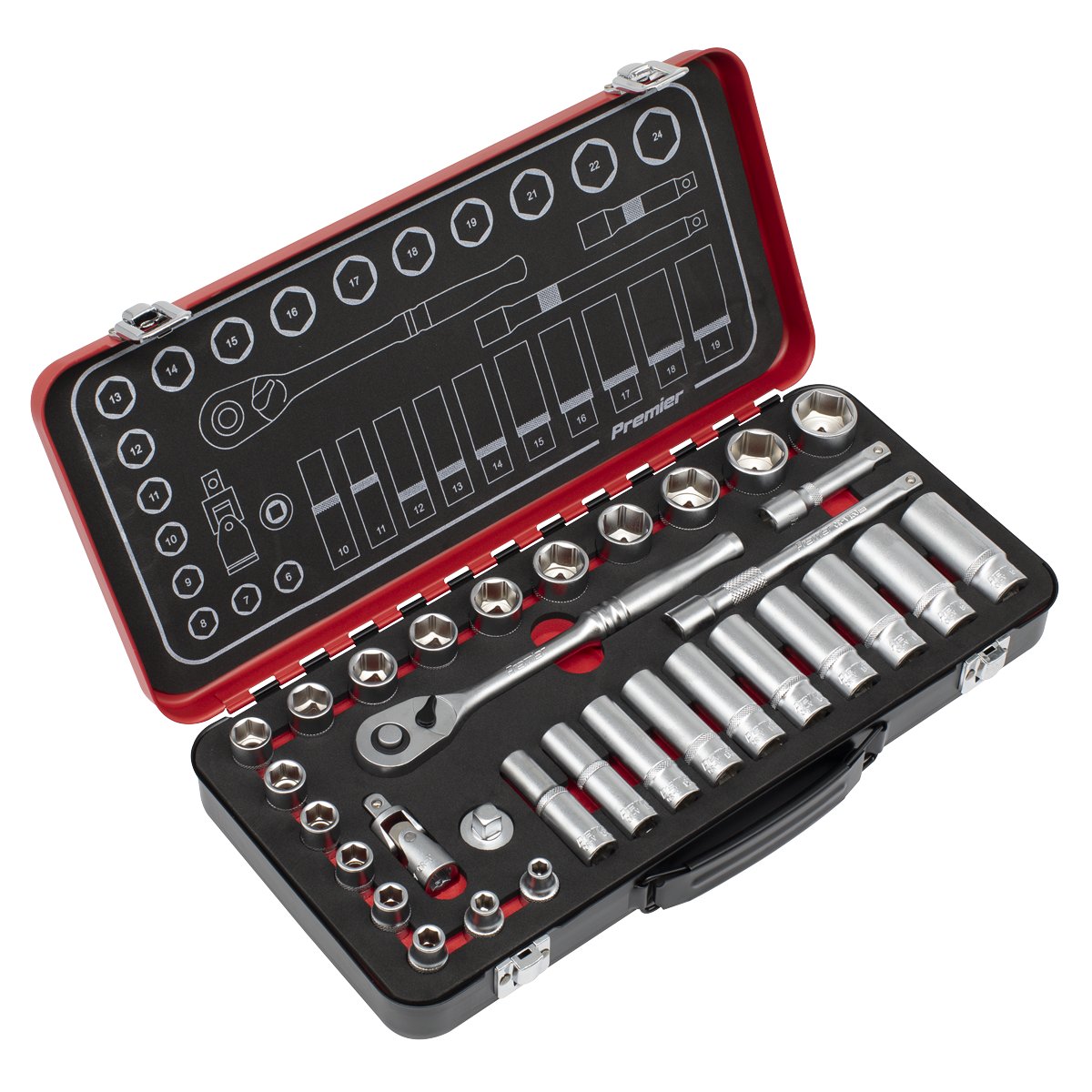 Premier Platinum Socket Set 3/8"Sq Drive 32pc