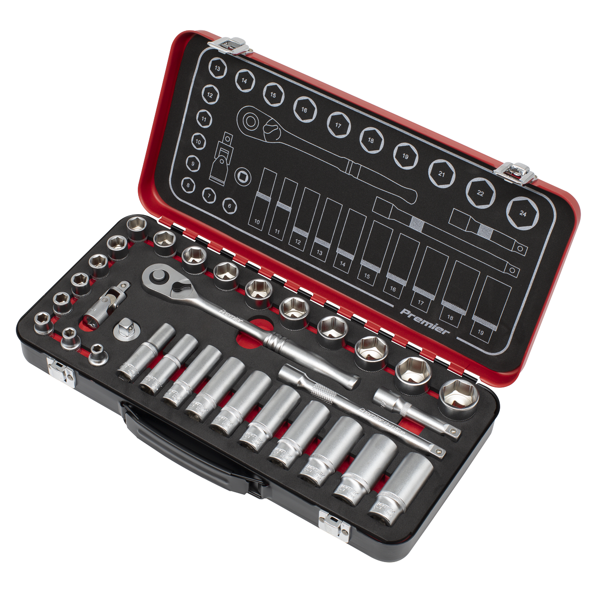Premier Platinum Socket Set 3/8"Sq Drive 32pc