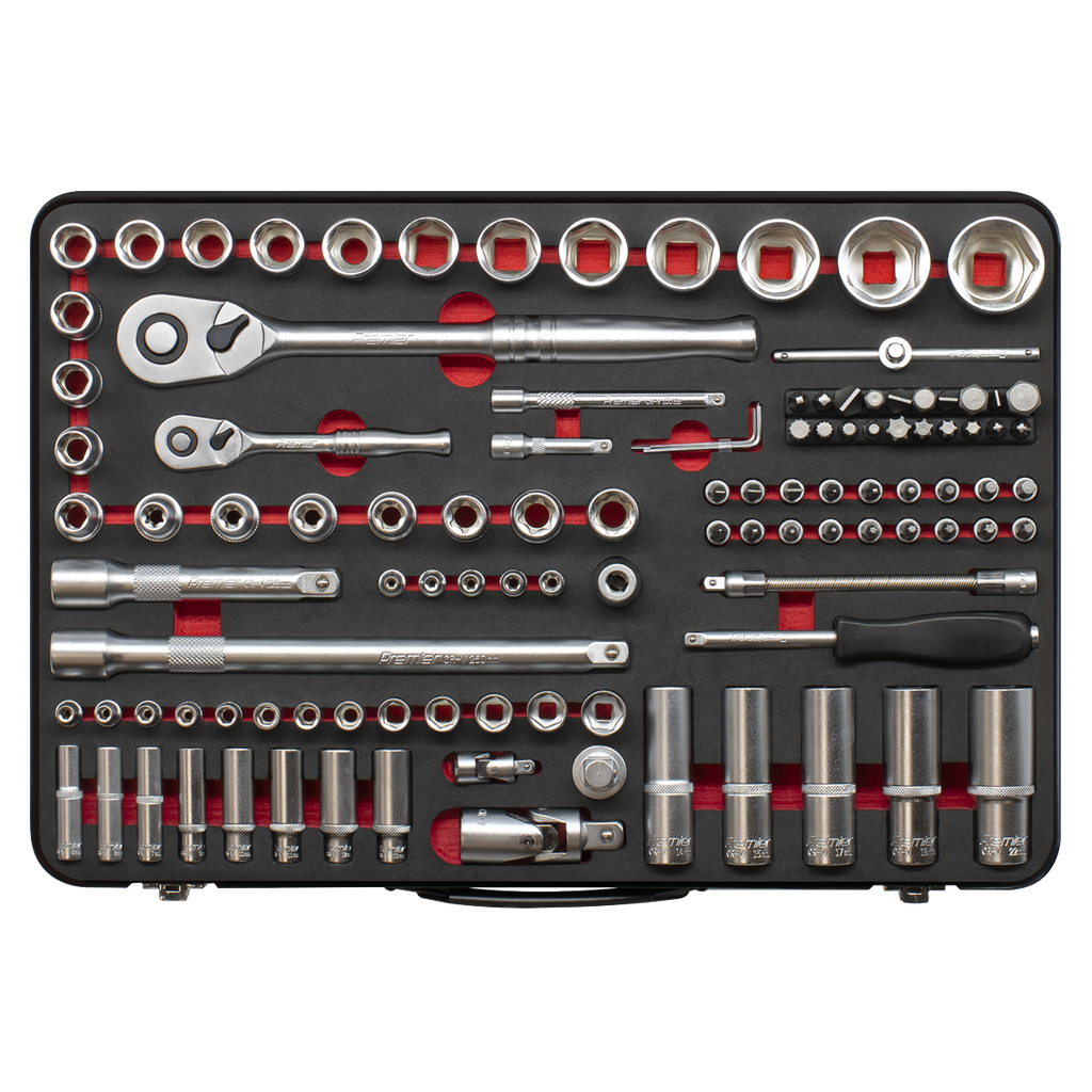 Premier Platinum Socket Set 1/4" & 1/2"Sq Drive 108pc