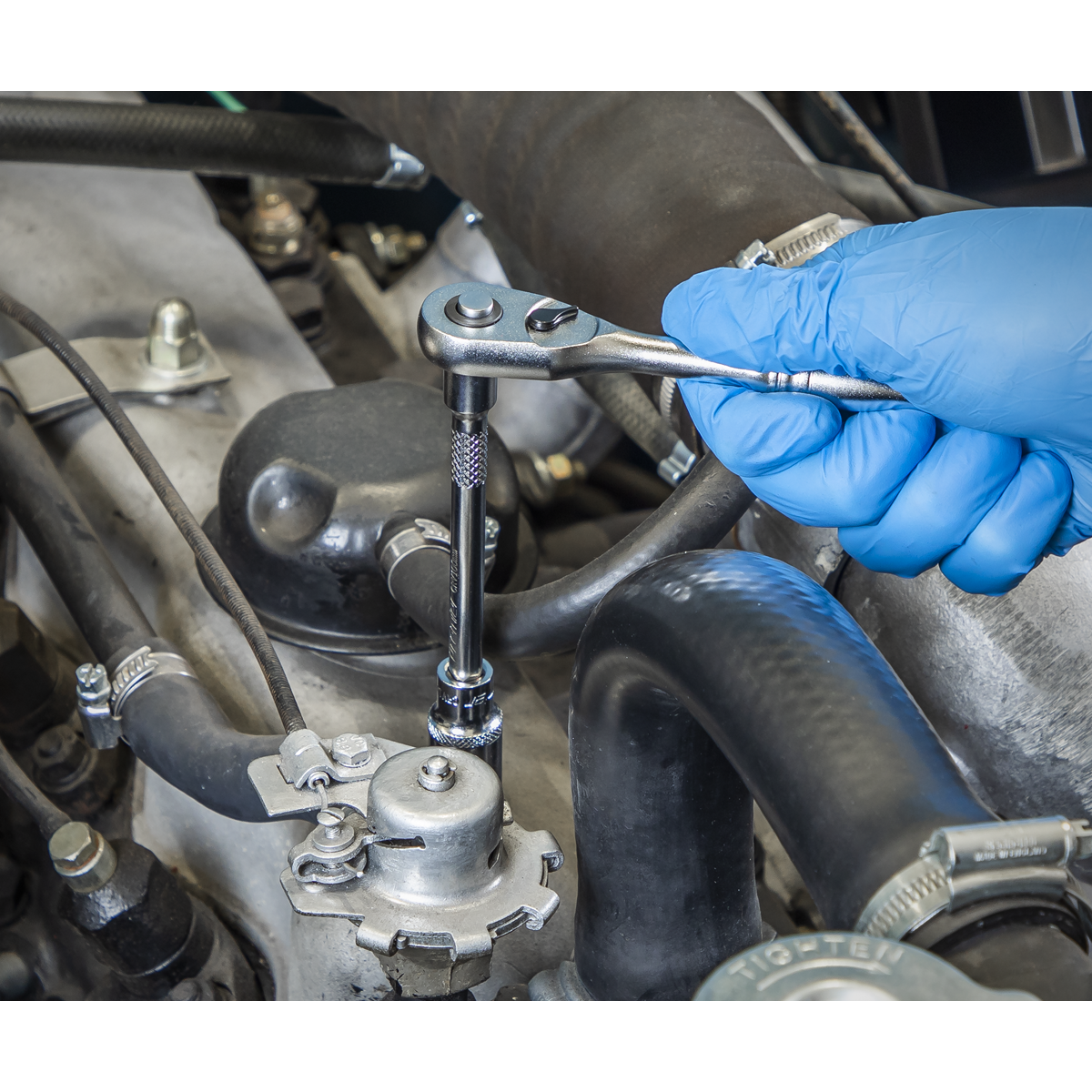 Premier Platinum Ratchet Wrench with Flip Reverse 1/4"Sq Dri