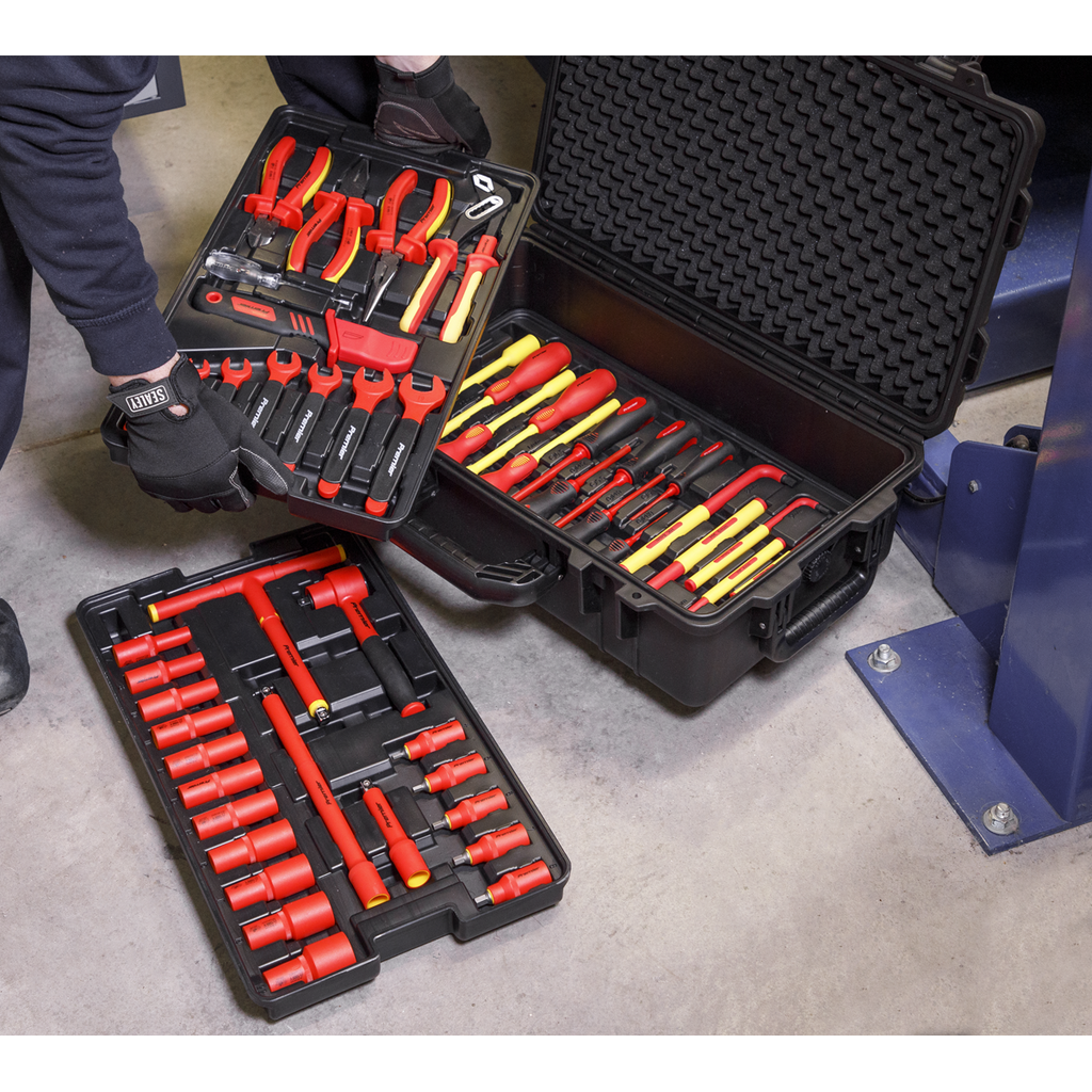 Premier Insulated Tool Kit 3/8"Sq Drive 1000V 50pc - VDE Approved
