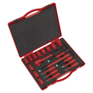 Premier Insulated Socket Set 1/2"Sq Drive 20pc - VDE Approved