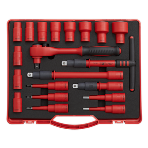 Premier Insulated Socket Set 1/2"Sq Drive 20pc - VDE Approved