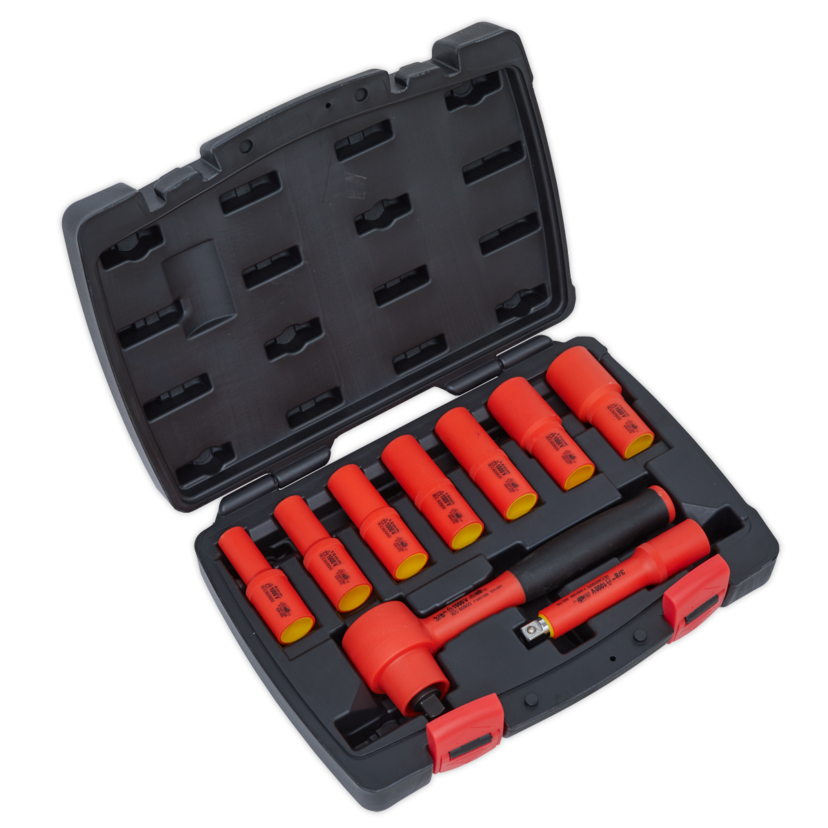 Premier Insulated Socket Set 3/8"Sq Drive 9pc - VDE Approved