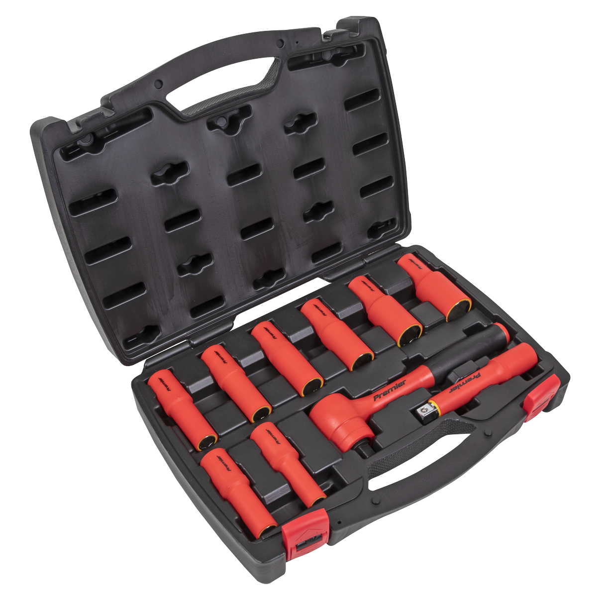 Premier Insulated Socket Set 1/2"Sq Drive 10pc - VDE Approved