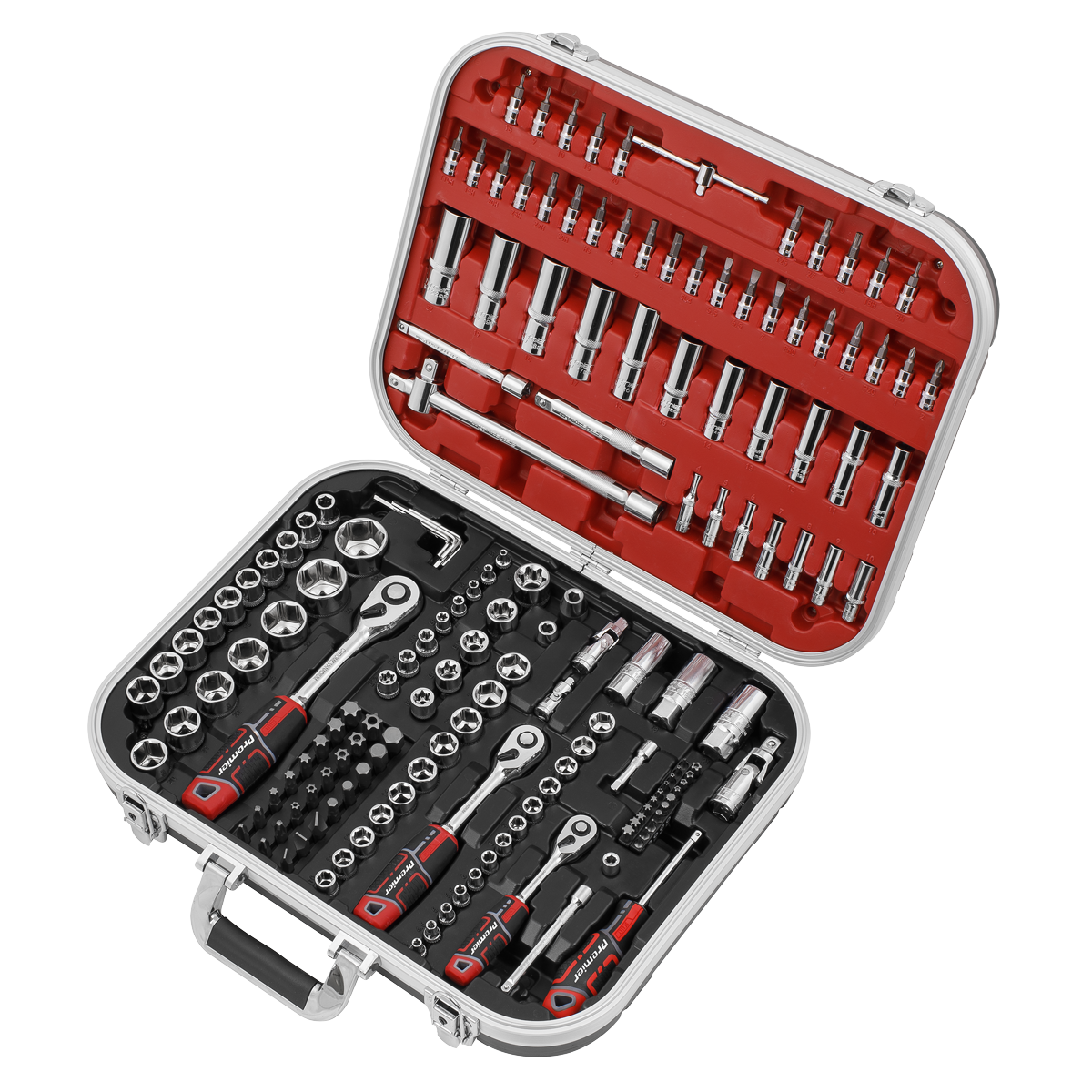 Premier Socket Set 1/4", 3/8" & 1/2"Sq Drive 172pc