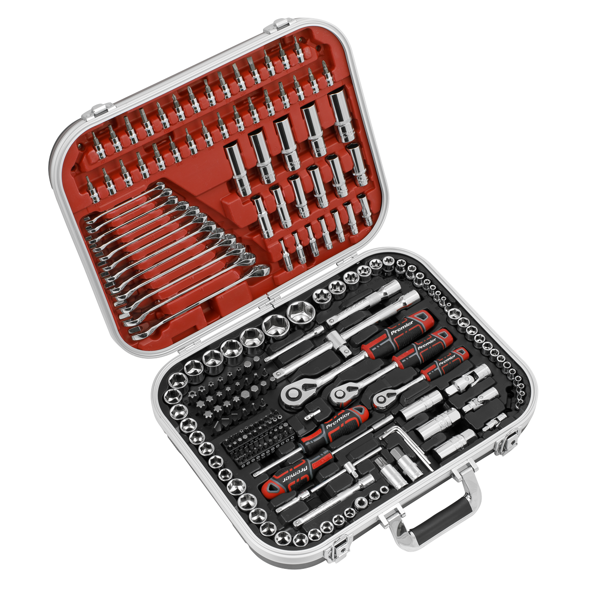 Premier Socket Set 1/4", 3/8" & 1/2"Sq Drive 216pc