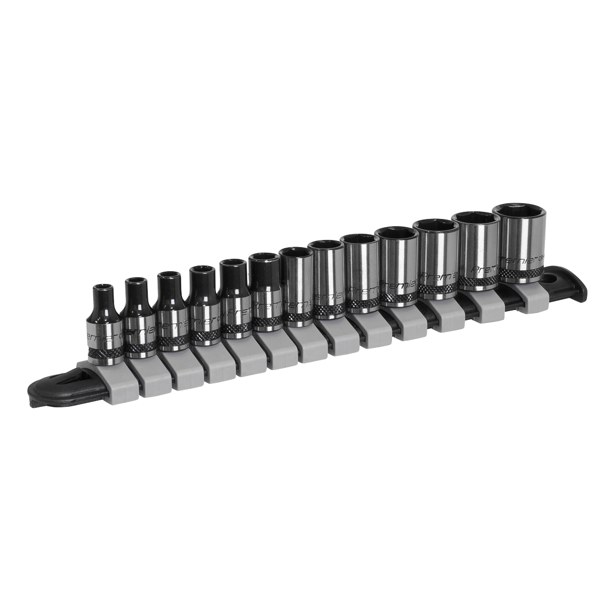 Premier Black Socket Set 1/4"Sq Drive 13pc