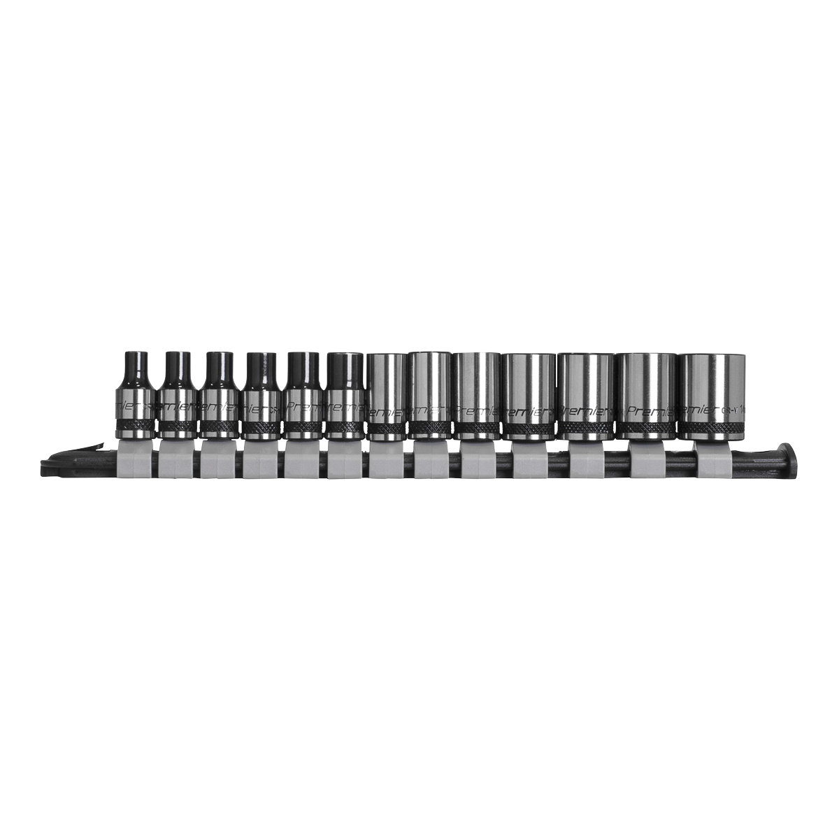 Premier Black Socket Set 1/4"Sq Drive 13pc