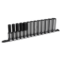 Premier Black Deep Socket Set 1/2"Sq Drive 13pc